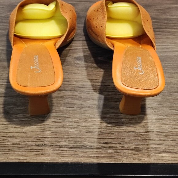 Jessica slipper leather upper brown women's size 10M - Picture 4 of 8